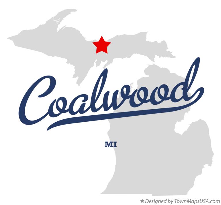 Map of Coalwood Michigan MI