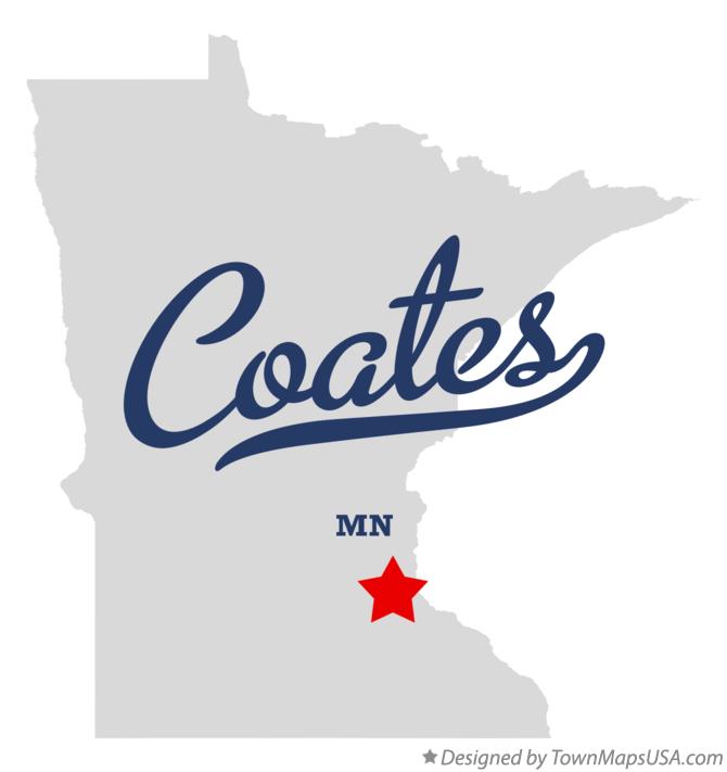 Map of Coates Minnesota MN