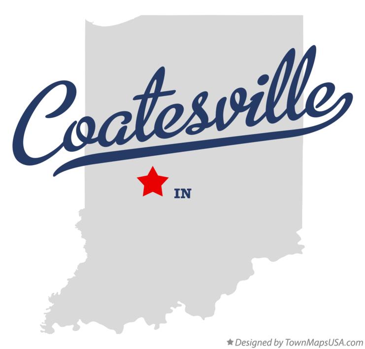 Map of Coatesville Indiana IN