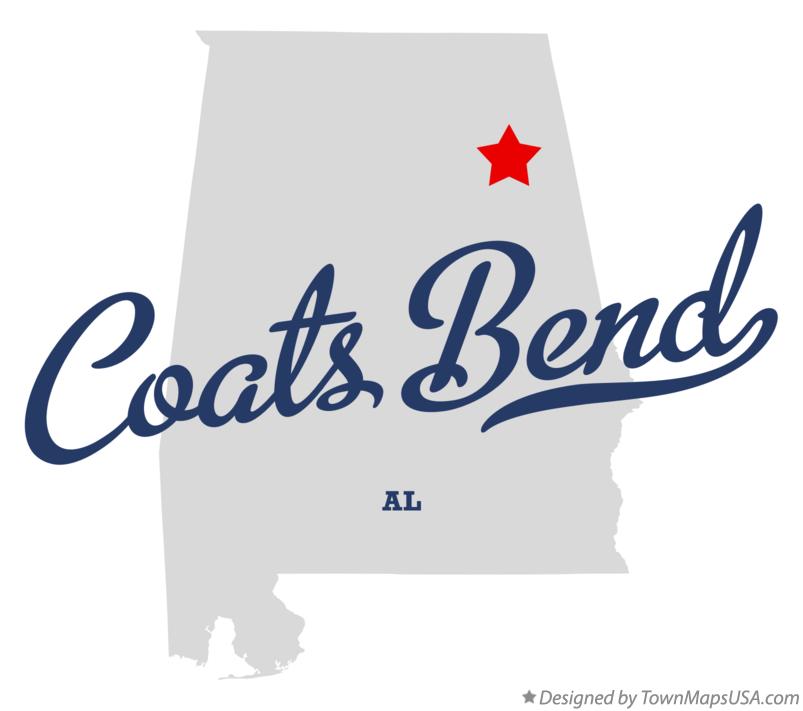 Map of Coats Bend Alabama AL