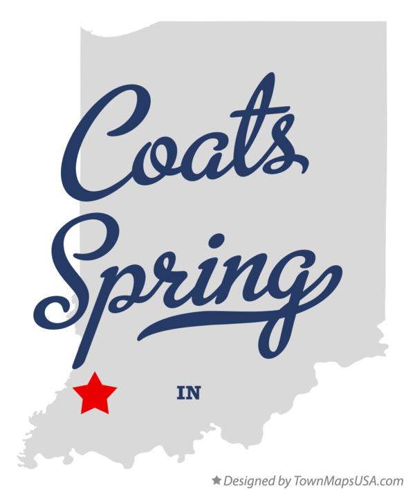Map of Coats Spring Indiana IN