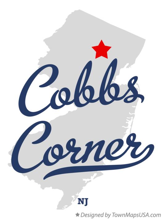 Map of Cobbs Corner New Jersey NJ