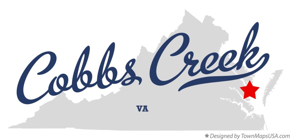 Map of Cobbs Creek Virginia VA