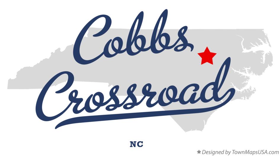 Map of Cobbs Crossroad North Carolina NC