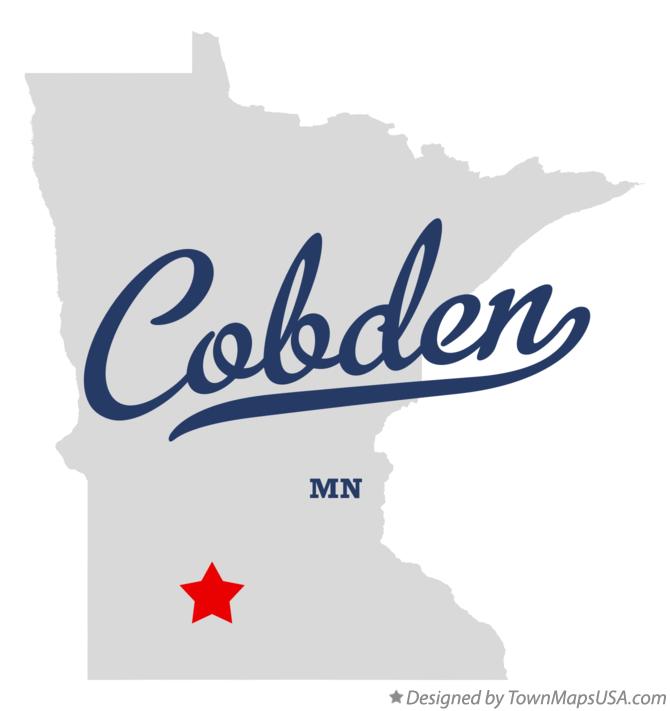 Map of Cobden Minnesota MN