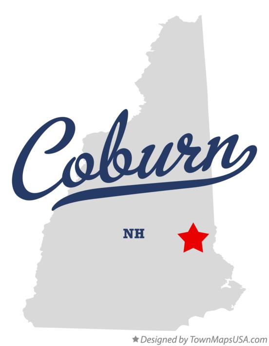 Map of Coburn New Hampshire NH