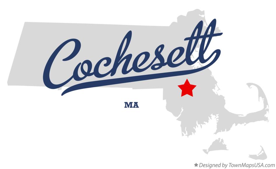 Map of Cochesett Massachusetts MA
