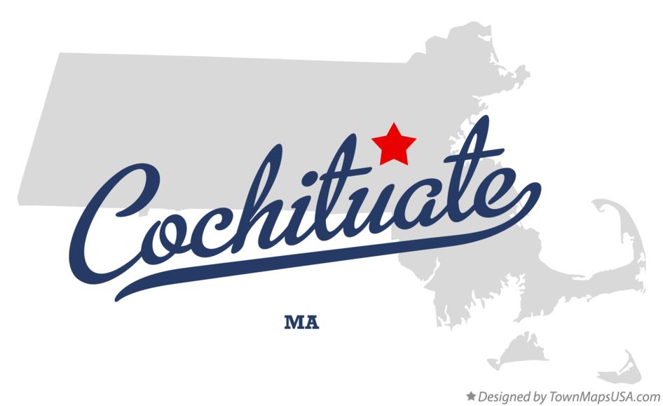 Map of Cochituate Massachusetts MA