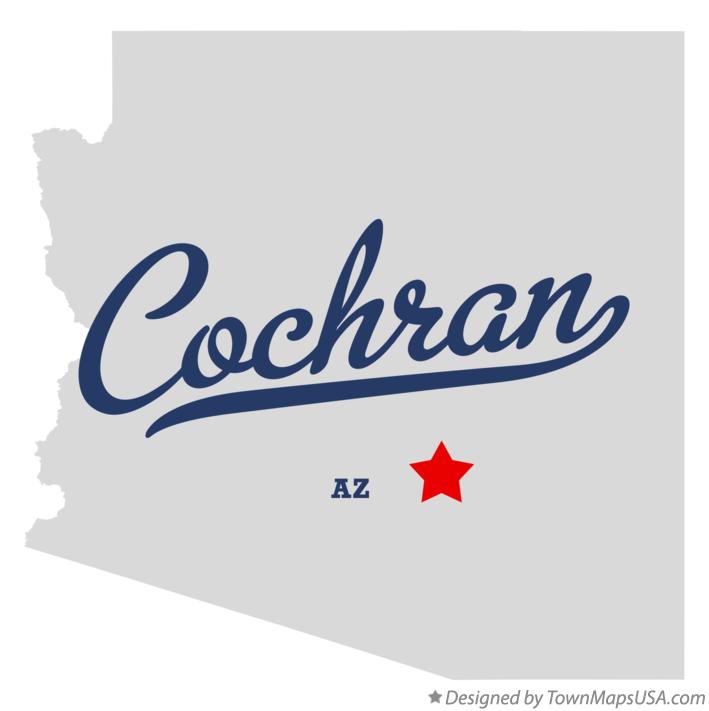 Map of Cochran Arizona AZ