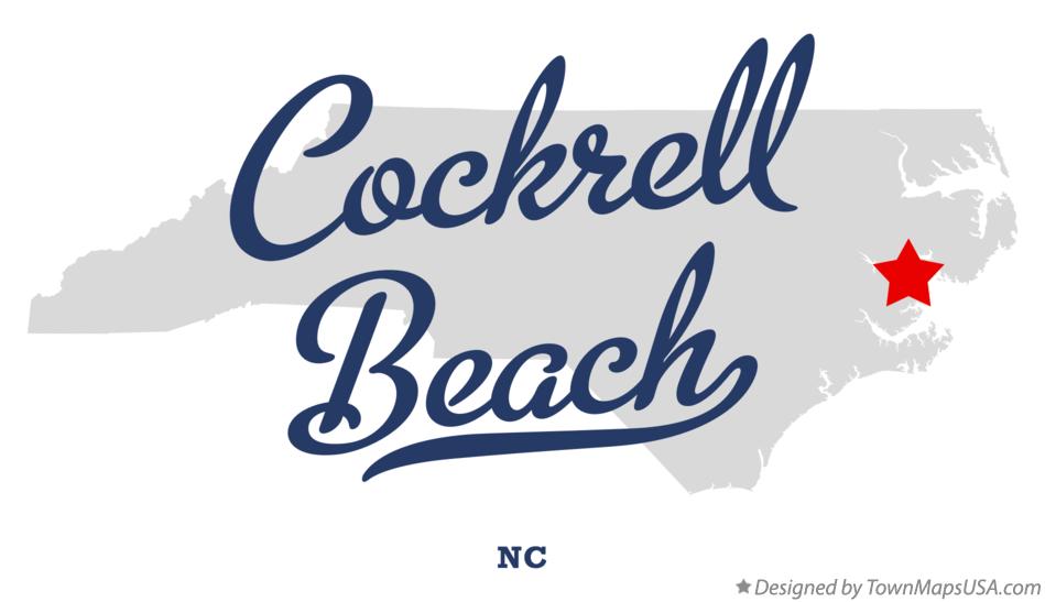 Map of Cockrell Beach North Carolina NC