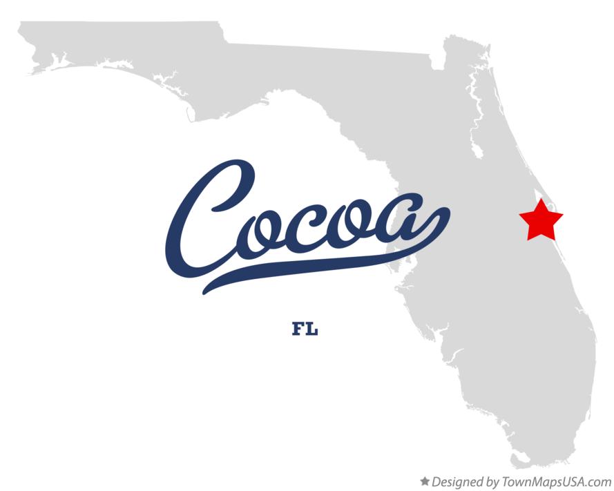 Map of Cocoa Florida FL