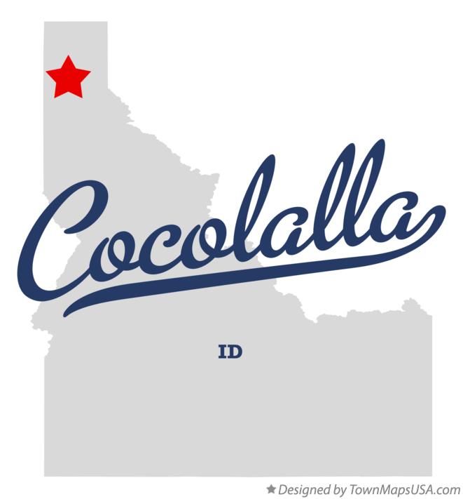 Map of Cocolalla Idaho ID