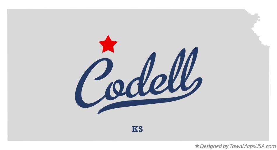 Map of Codell Kansas KS