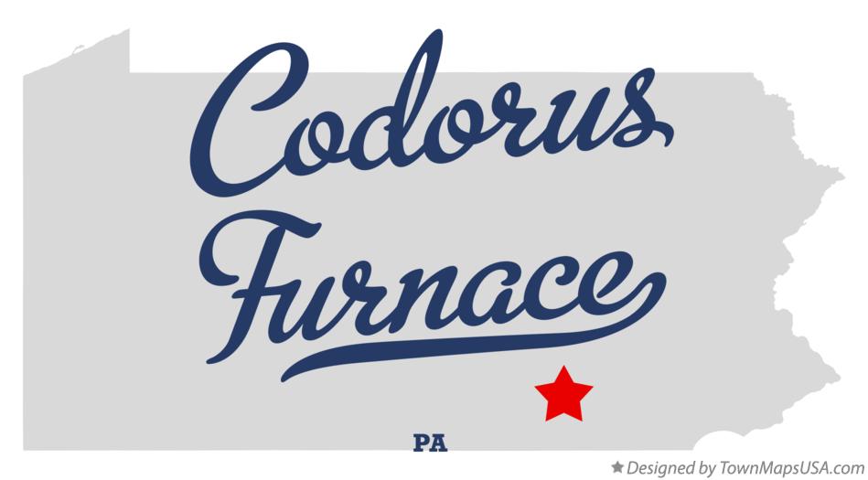 Map of Codorus Furnace Pennsylvania PA