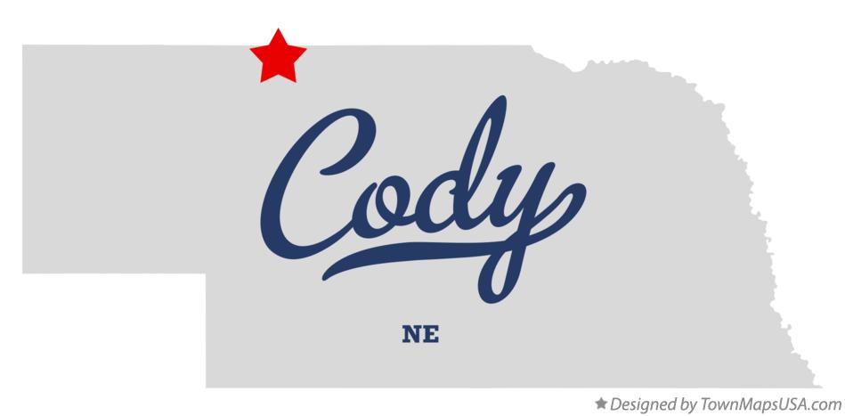 Map of Cody Nebraska NE