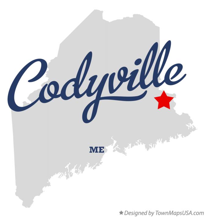 Map of Codyville Maine ME