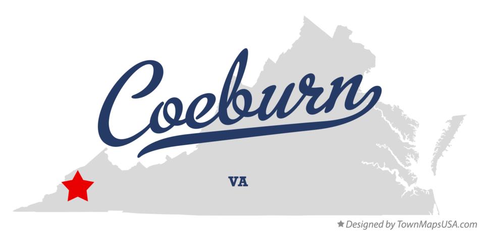 Map of Coeburn Virginia VA