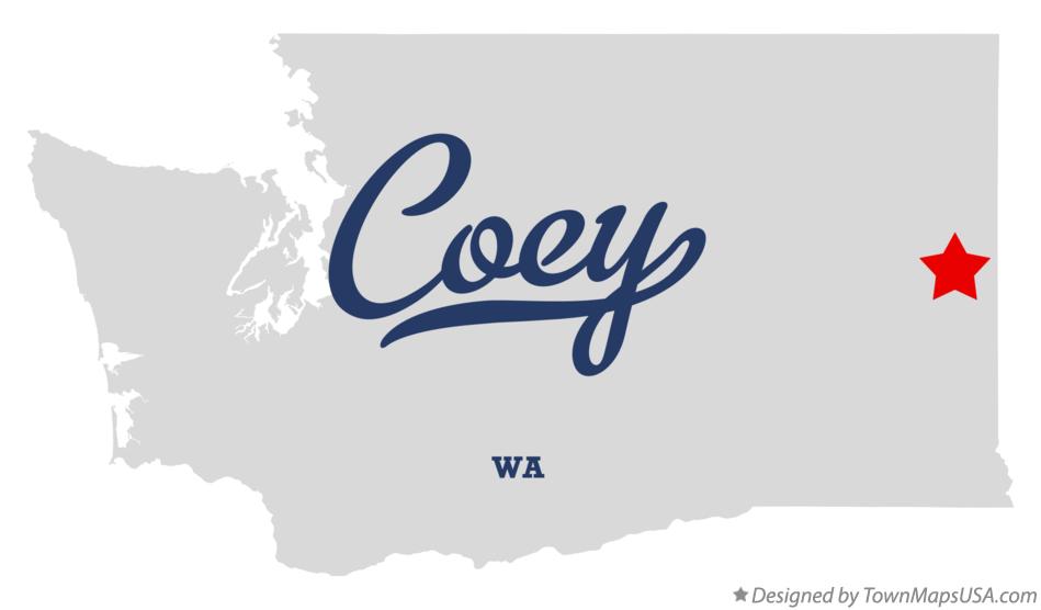 Map of Coey Washington WA