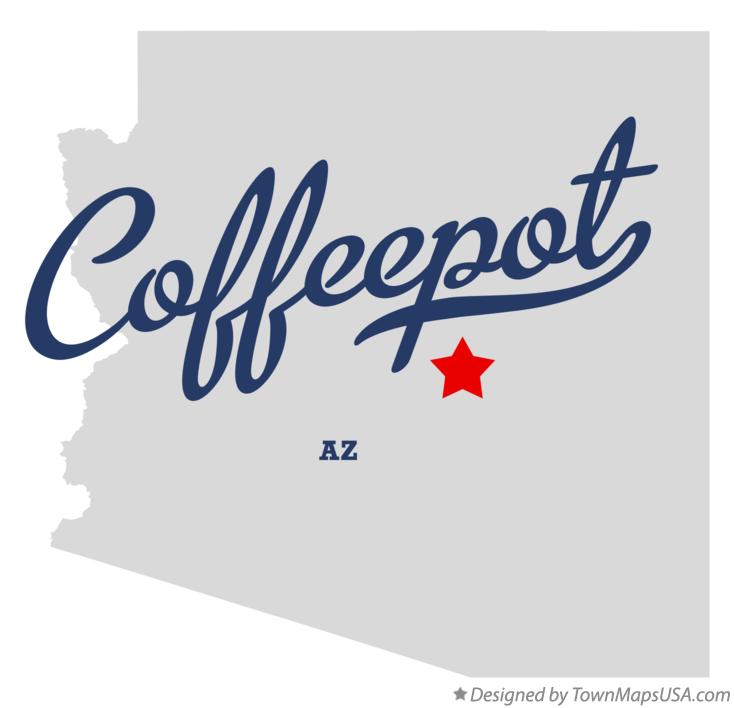 Map of Coffeepot Arizona AZ