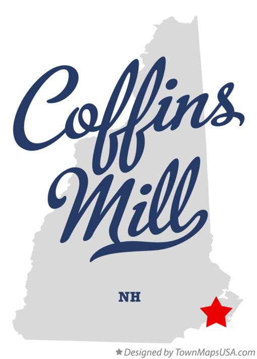 Map of Coffins Mill New Hampshire NH