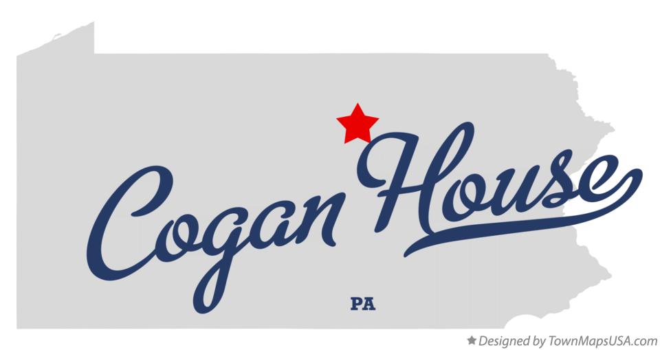 Map of Cogan House Pennsylvania PA