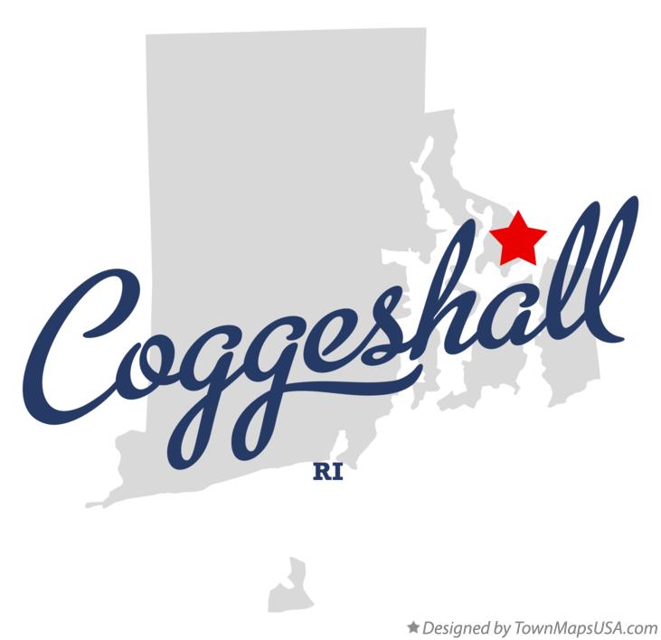 Map of Coggeshall Rhode Island RI