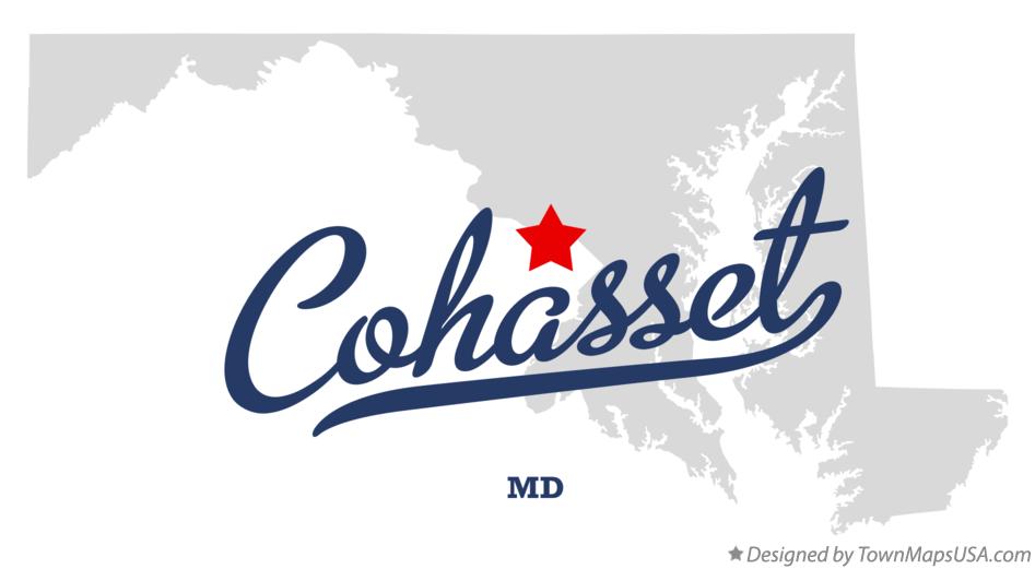 Map of Cohasset Maryland MD