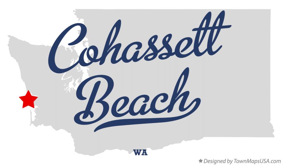 Map of Cohassett Beach Washington WA