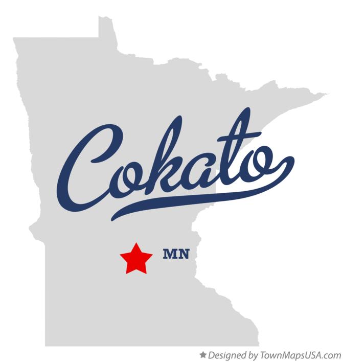 Map of Cokato Minnesota MN