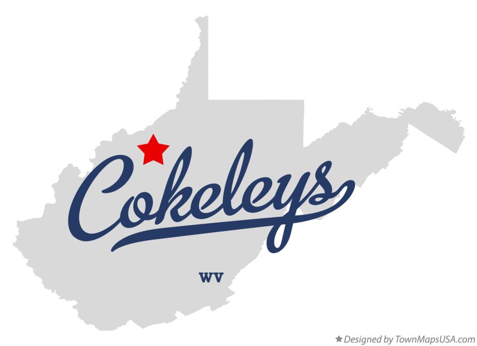 Map of Cokeleys West Virginia WV