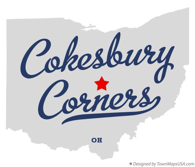 Map of Cokesbury Corners Ohio OH
