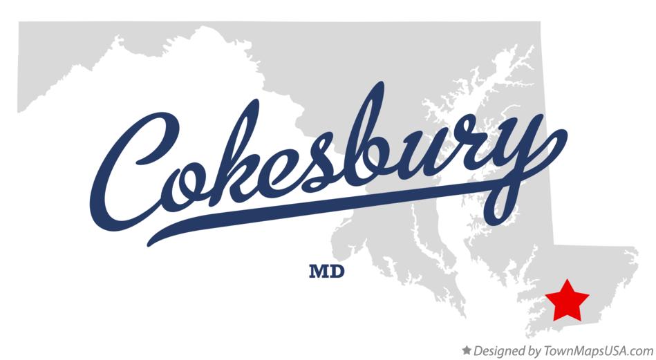 Map of Cokesbury Maryland MD