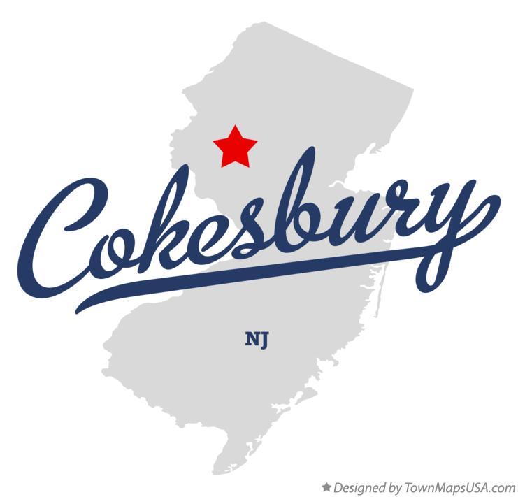 Map of Cokesbury New Jersey NJ