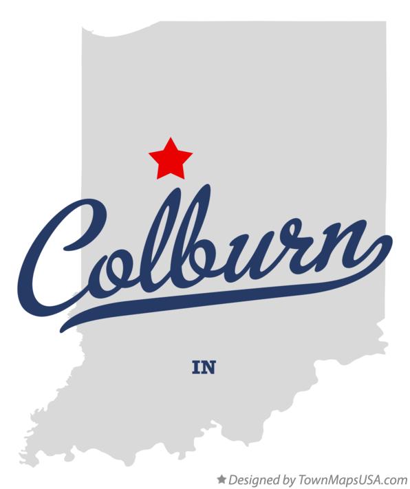Map of Colburn Indiana IN