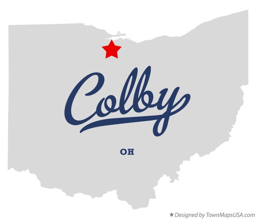 Map of Colby Ohio OH