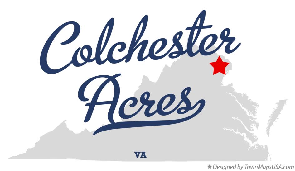 Map of Colchester Acres Virginia VA