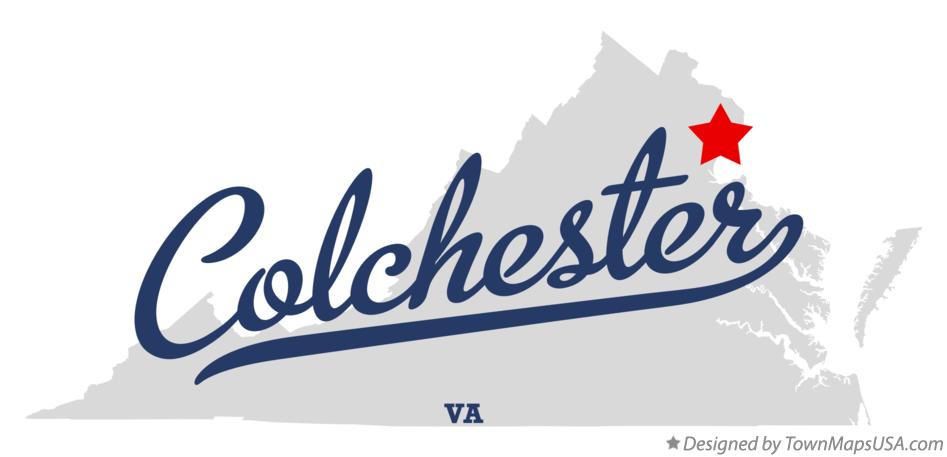 Map of Colchester Virginia VA