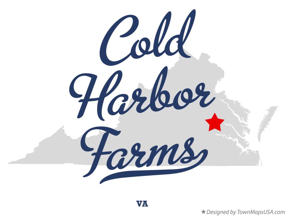 Map of Cold Harbor Farms Virginia VA