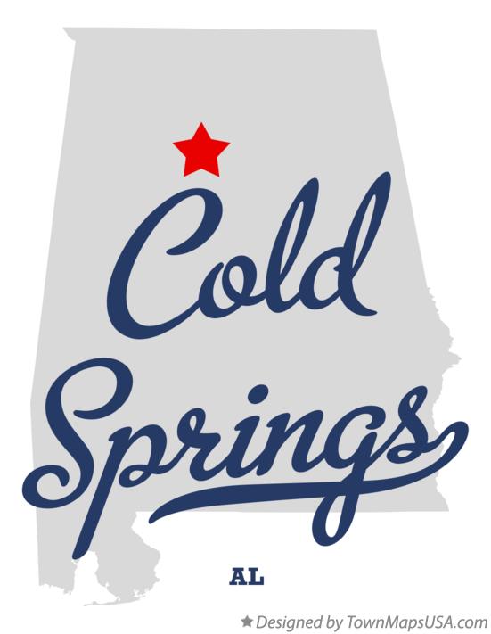 Map of Cold Springs Alabama AL