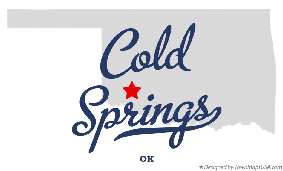 Map of Cold Springs Oklahoma OK