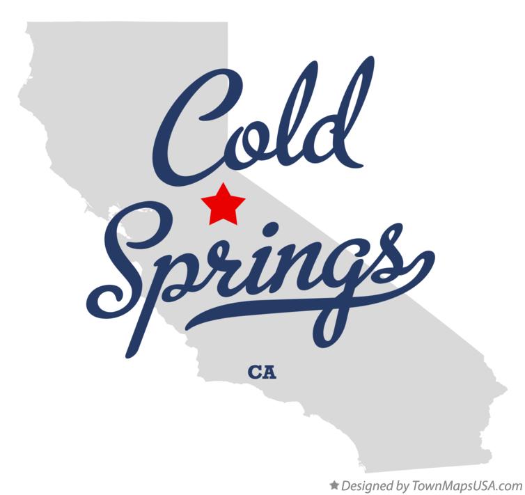 Map of Cold Springs California CA