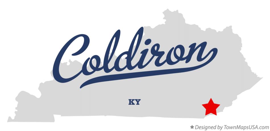 Map of Coldiron Kentucky KY