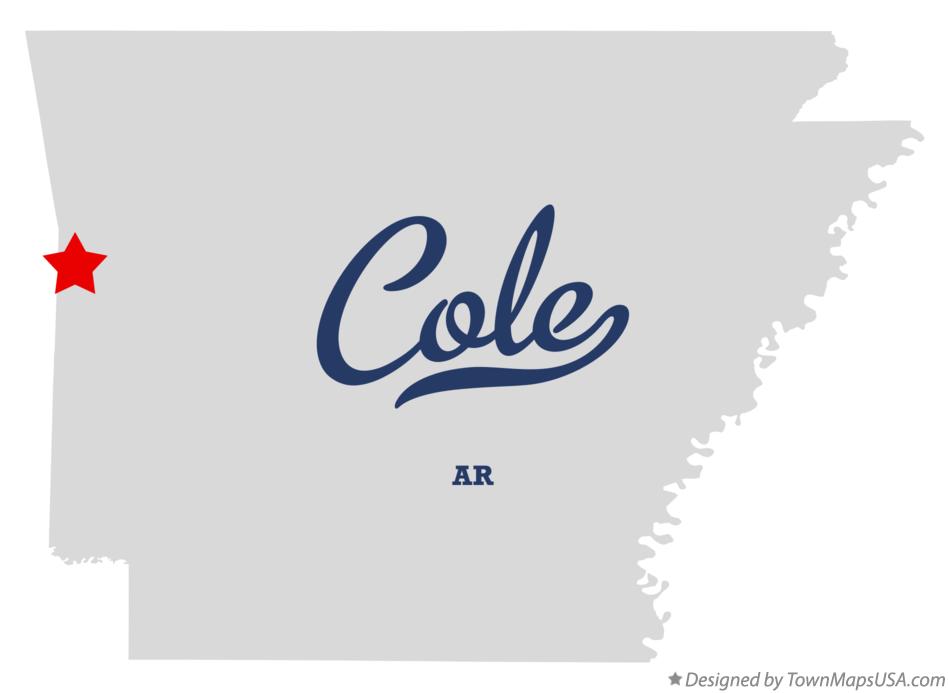 Map of Cole Arkansas AR