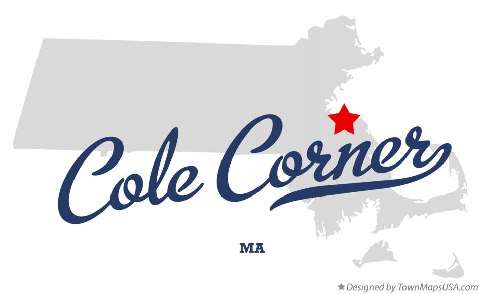 Map of Cole Corner Massachusetts MA