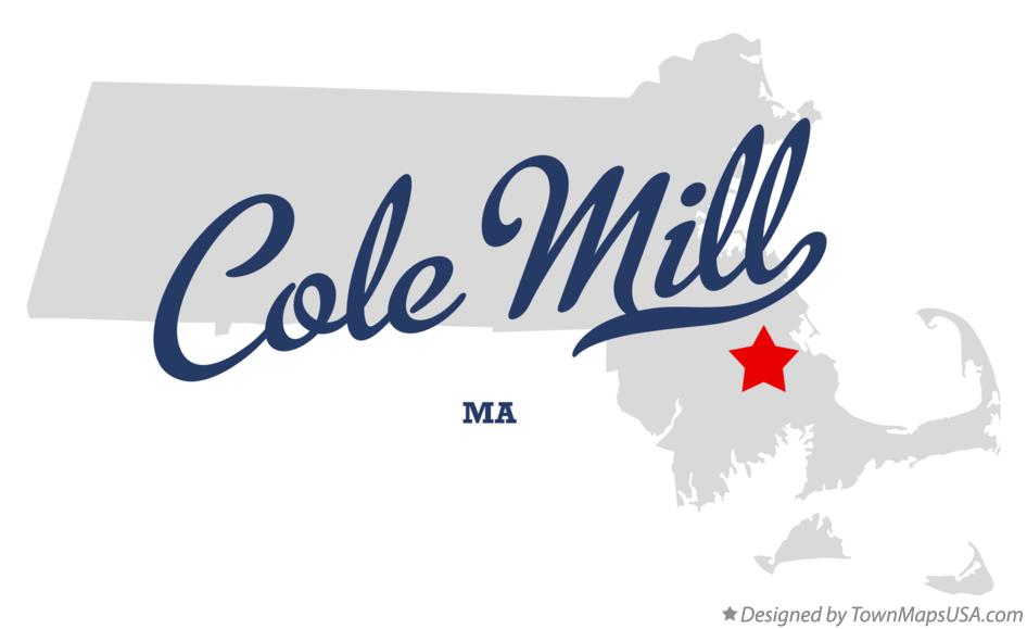 Map of Cole Mill Massachusetts MA