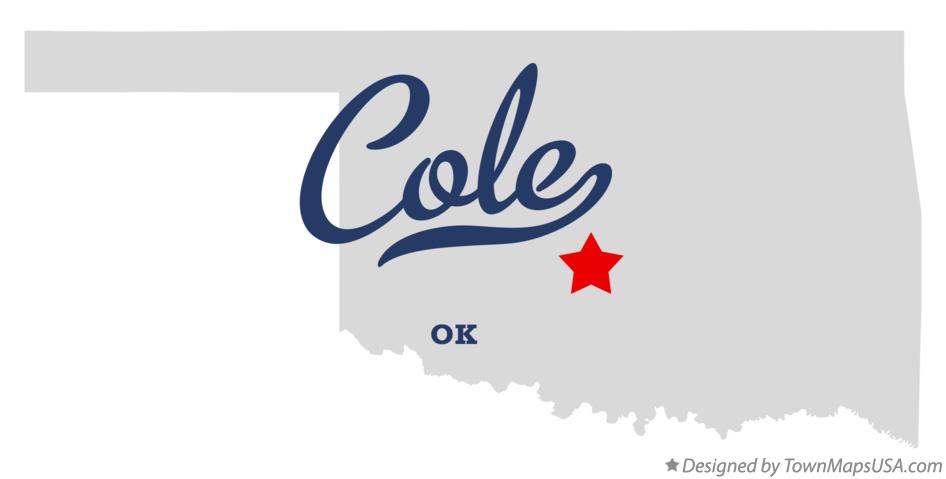 Map of Cole Oklahoma OK
