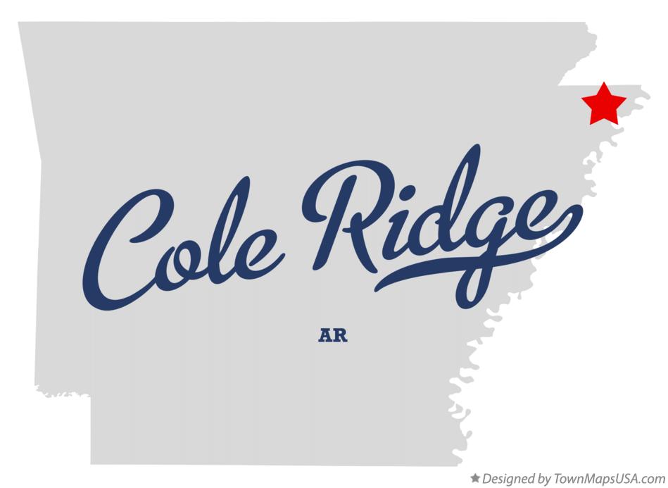 Map of Cole Ridge Arkansas AR