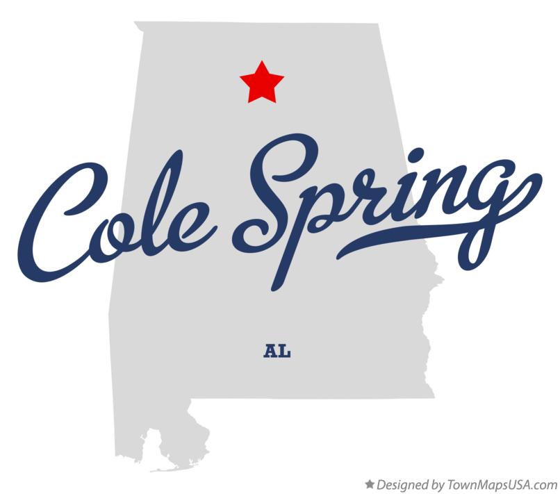 Map of Cole Spring Alabama AL