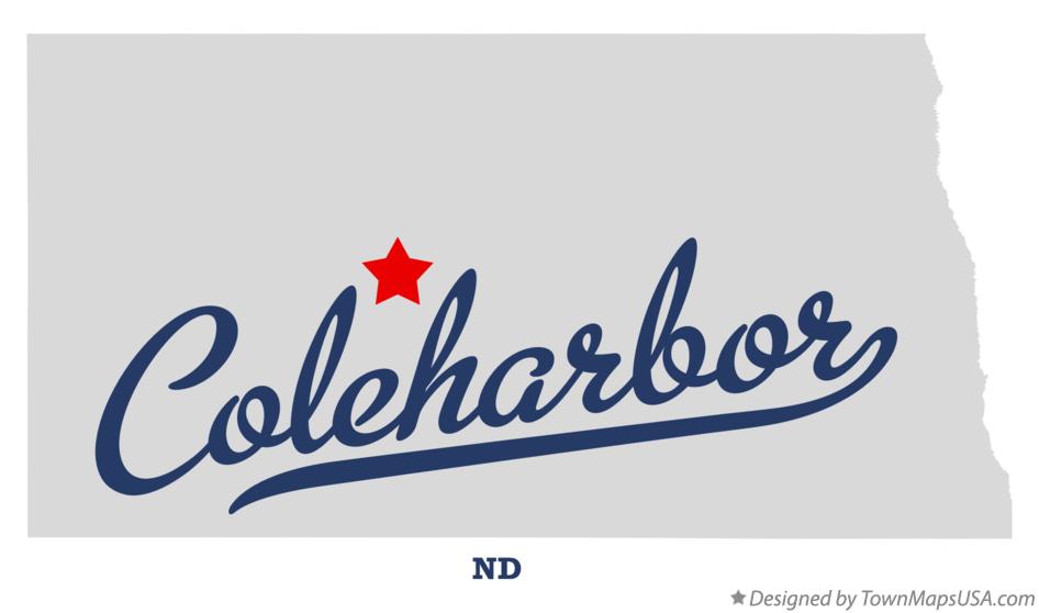 Map of Coleharbor North Dakota ND