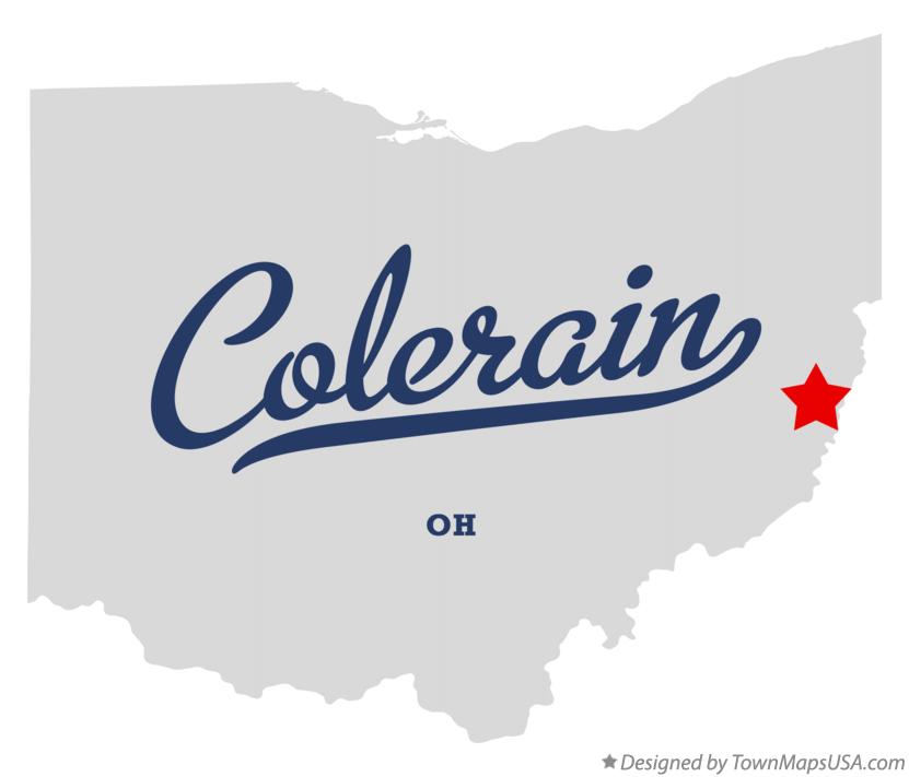 Map of Colerain Ohio OH